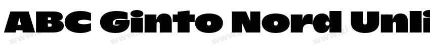 ABC Ginto Nord Unlic字体转换